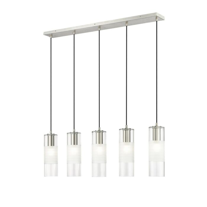 Five Light Linear Chandelier