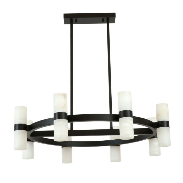 Luella 16-Light Pendant in Black