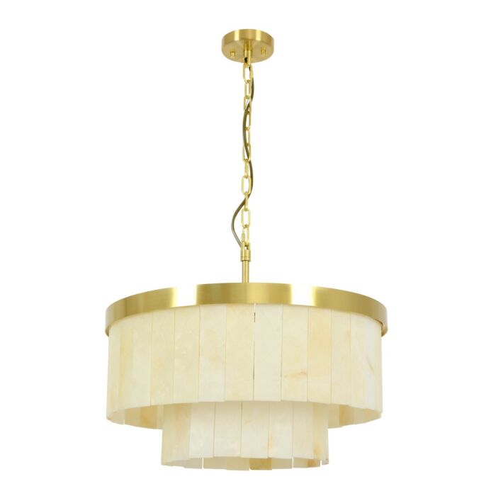 Elora 9-Light Pendant in Brass