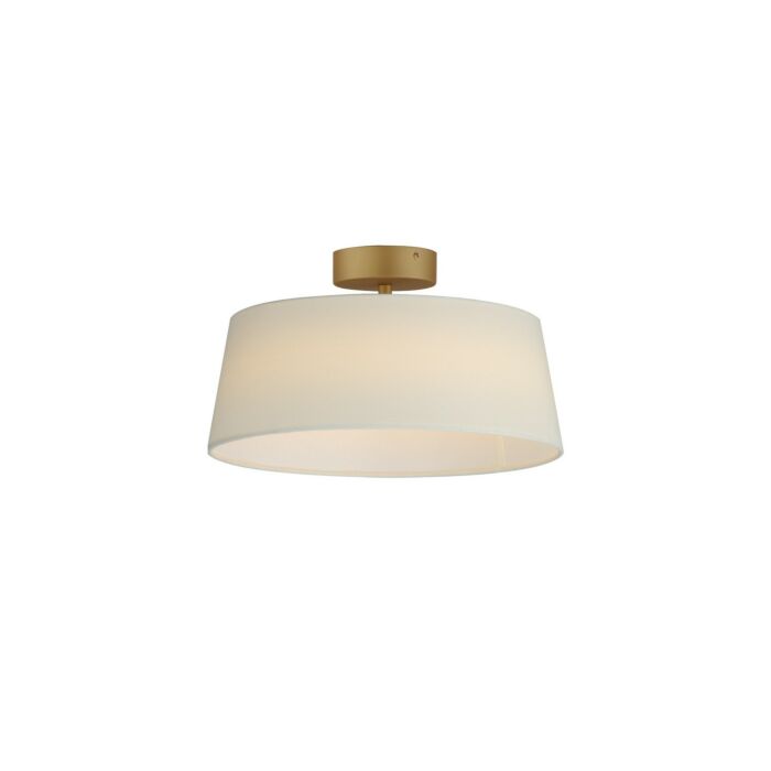 Paramount 1-Light LED Flush Mount in Natural Aged Brass