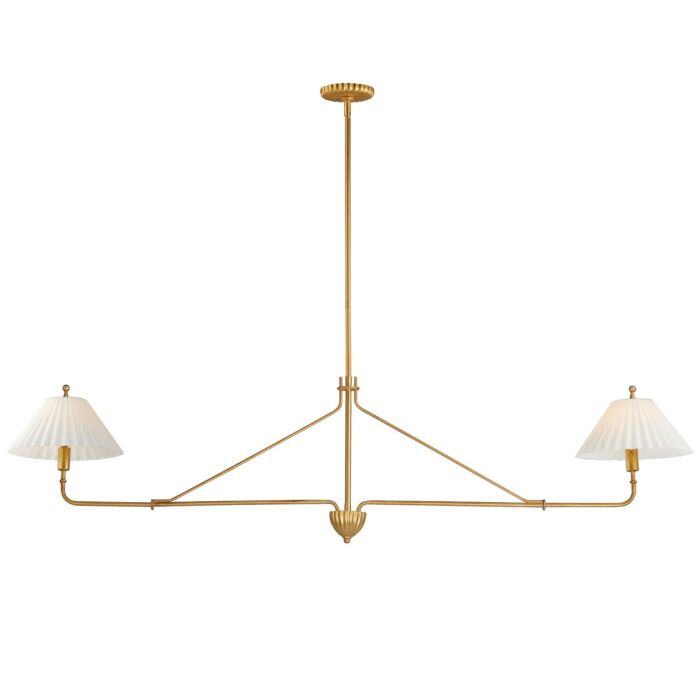 Kismet 2-Light Pendant in Gold Leaf