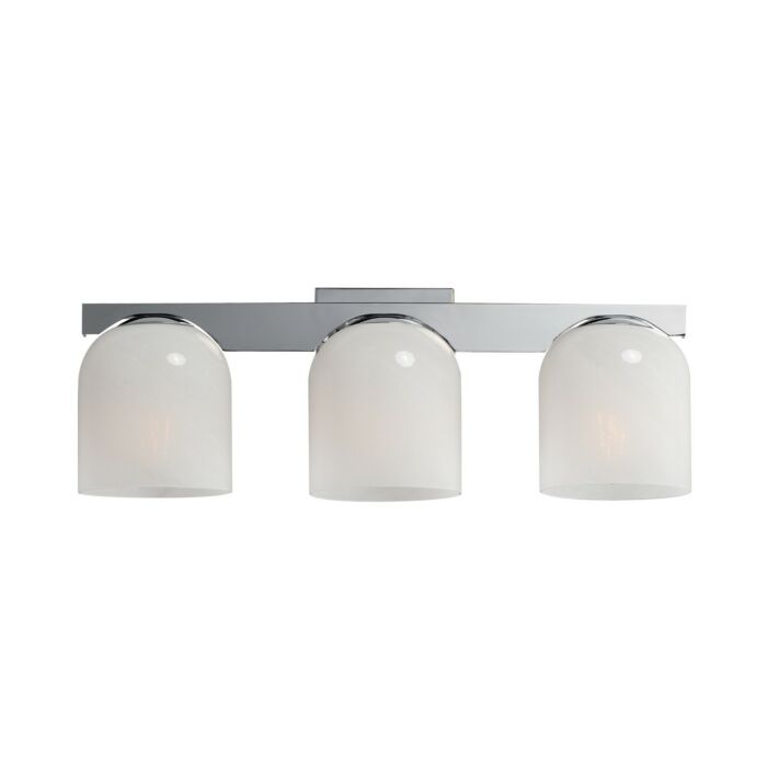 Scoop 3-Light Bathroom Vanity Light in Polished Chrome