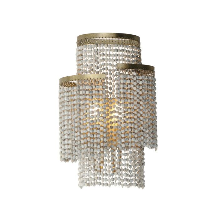 Fontaine 2-Light Wall Sconce in Golden Silver