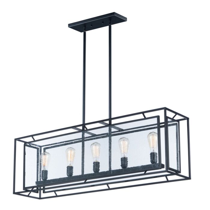 Era 5-Light LED Pendant in Black