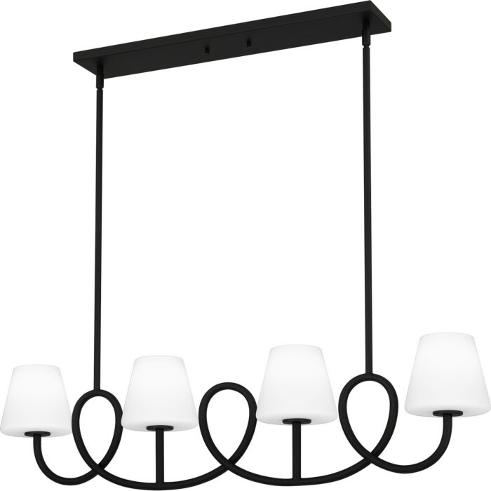 Four Light Linear Chandelier by Quoizel