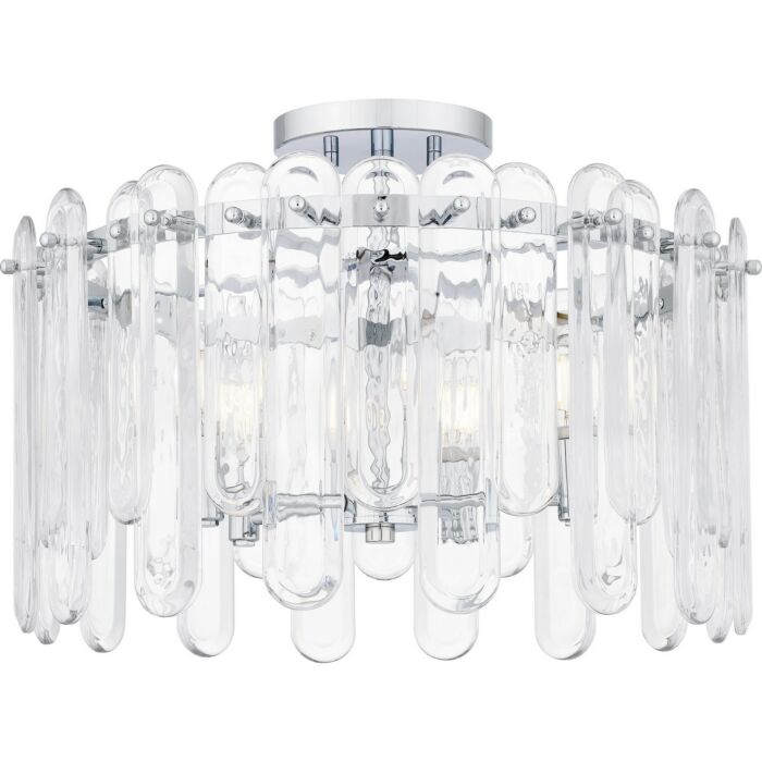Five Light Semi Flush Mount by Quoizel
