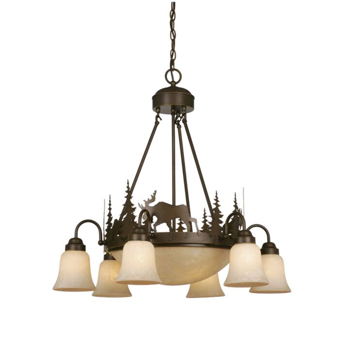 Yellowstone 9-Light Chandelier in Burnished Bronze