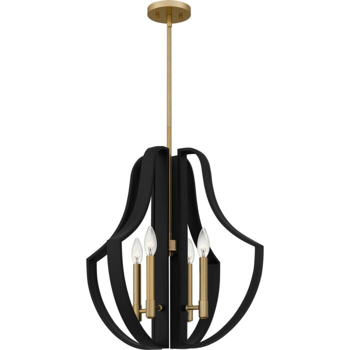 Four Light Pendant by Quoizel