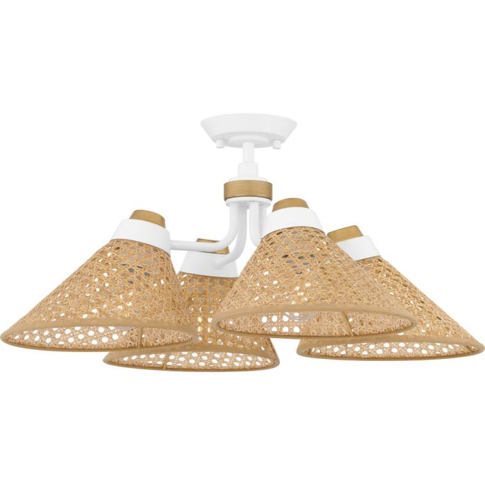 Four Light Semi Flush Mount by Quoizel