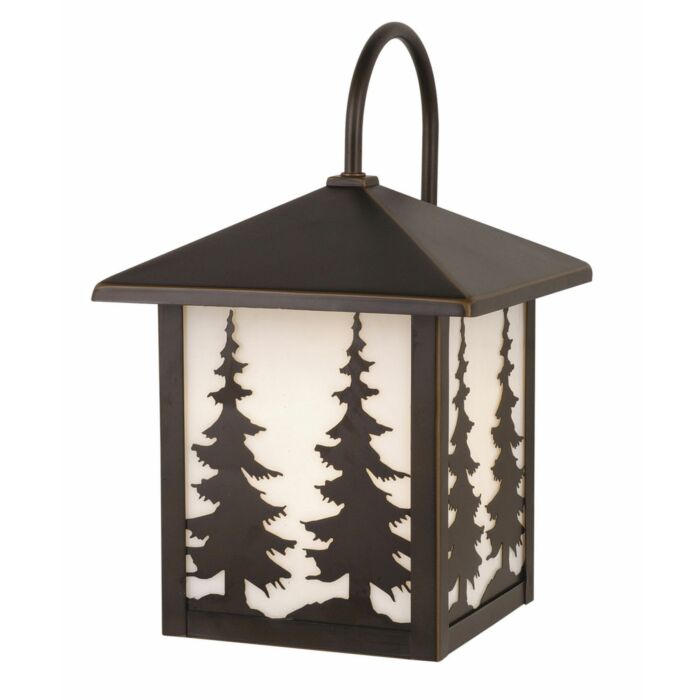 Yosemite 1-Light Outdoor Wall Mount in Burnished Bronze