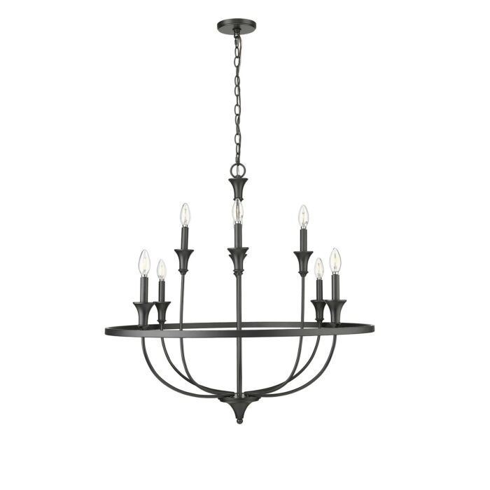 Eight Light Chandelier by Millennium