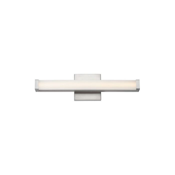 Spec 1-Light LED Bathroom Vanity Light Bar in Satin Nickel