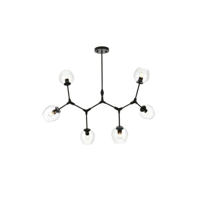 Cavoli 6-Light Chandelier in Black