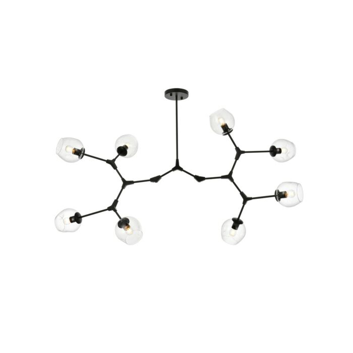 Cavoli 8-Light Chandelier in Black