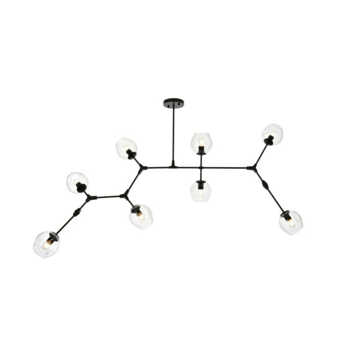 Cavoli 8-Light Chandelier in Black