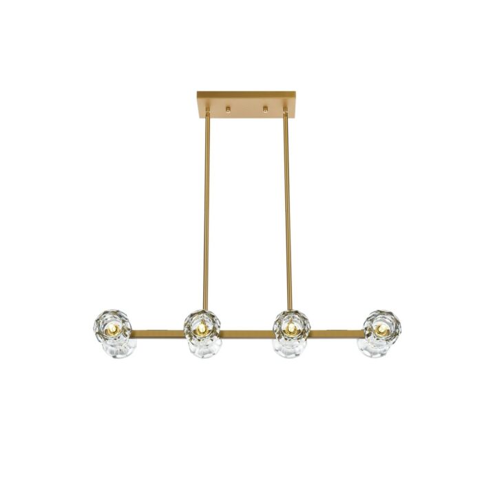 Eren 8-Light Pendant in Satin Gold