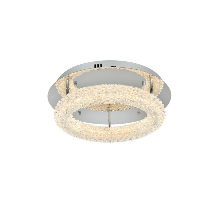 Bowen 1-Light LED Flush Mount in Chrome