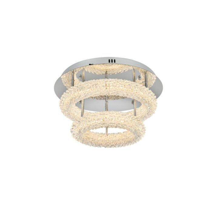 Bowen 2-Light LED Flush Mount in Chrome