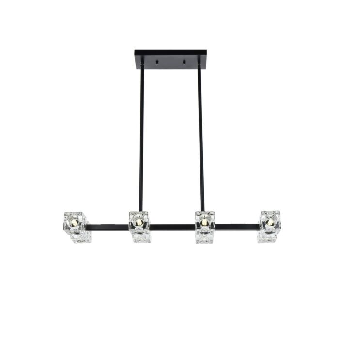 Lyra 8-Light Pendant in Black