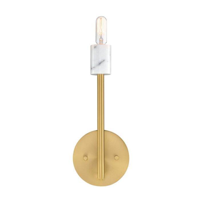 Star Dust 1-Light Wall Sconce in Brushed Gold