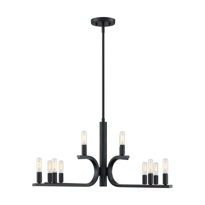 Skye 12-Light Chandelier in Matte Black