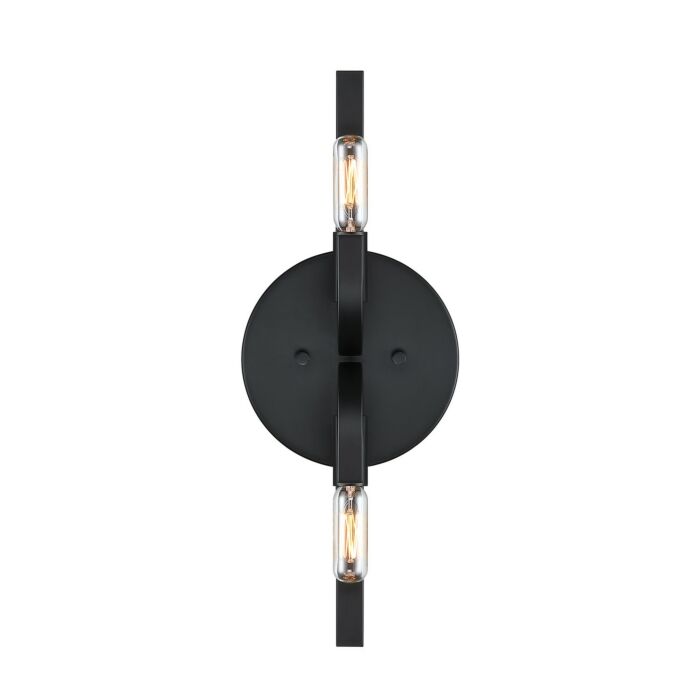 Skye 2-Light Wall Sconce in Matte Black