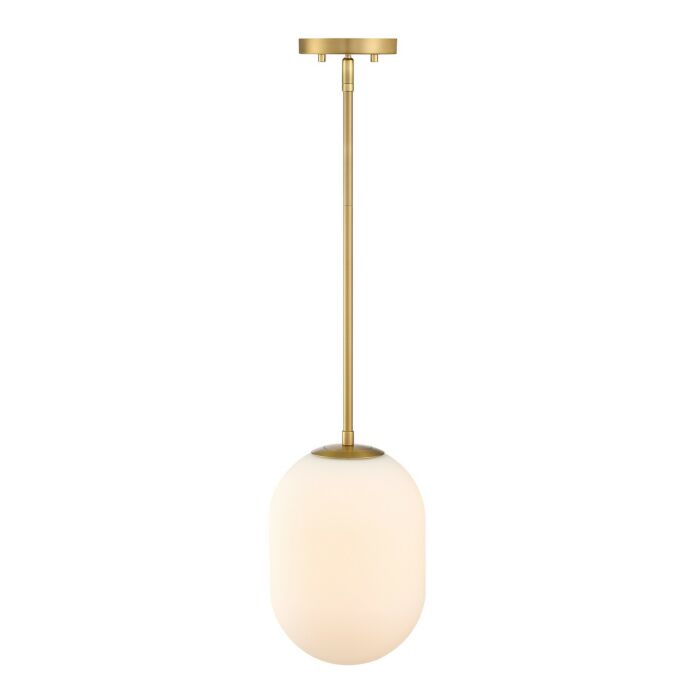 Noor 1-Light Pendant in Brushed Gold