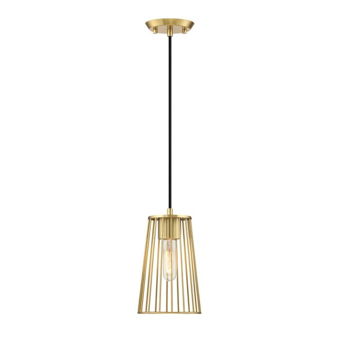 Liana 1-Light Pendant in Brushed Gold