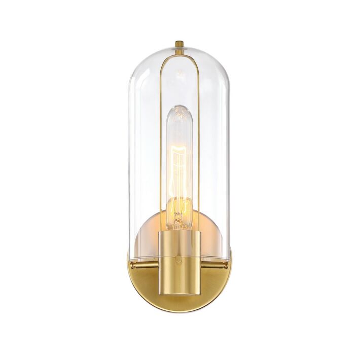 Skylar 1-Light Wall Sconce in Brushed Gold