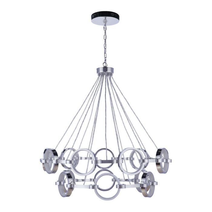 Context 15-Light LED Chandelier in Chrome