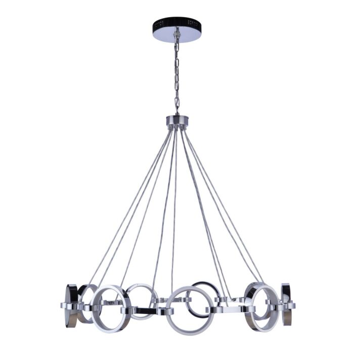 Context 9-Light LED Chandelier in Chrome