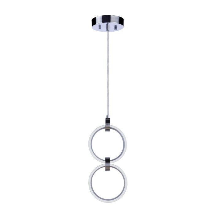 Context 2-Light LED Pendant in Chrome