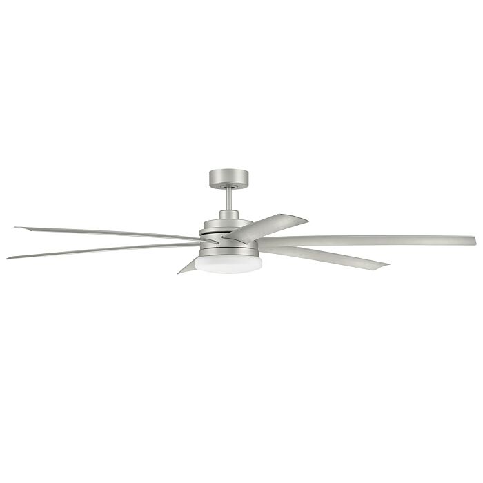Chilz 1-Light 72" Outdoor Ceiling Fan in Painted Nickel