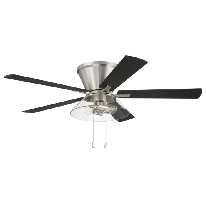 Insight 2-Light 52" Hanging Ceiling Fan in Brushed Polished Nickel