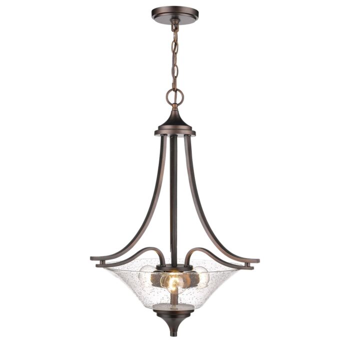 Millennium Lighting Natalie 3 Light Pendant in Rubbed Bronze