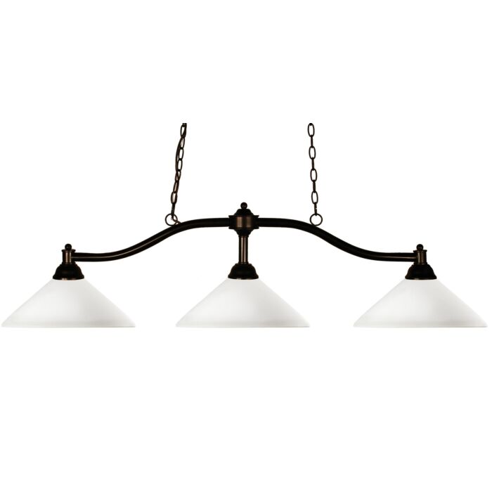 Z Lite Chance 3 Light Linear Pendant Light In Bronze