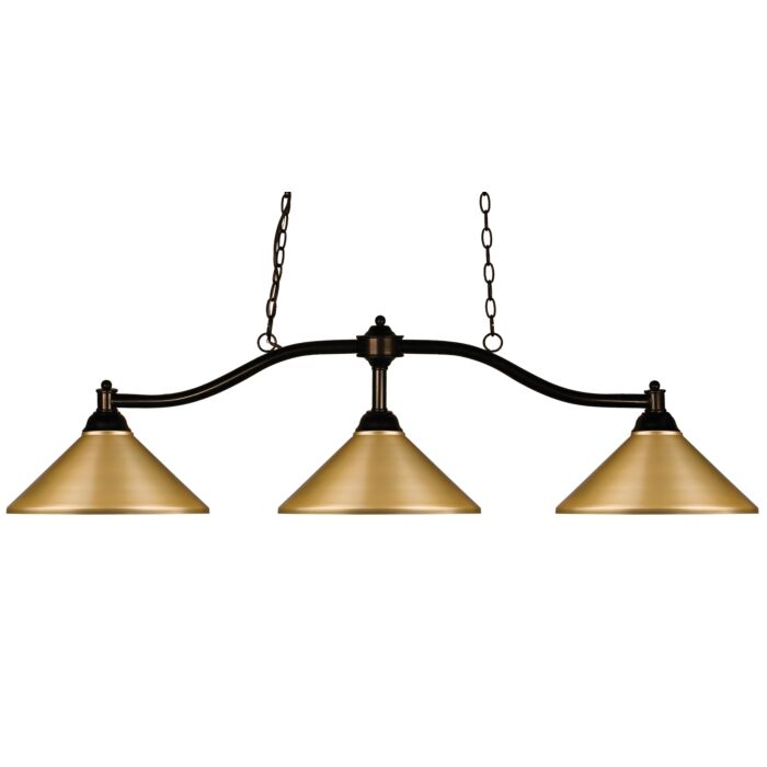 Z Lite Chance 3 Light Linear Pendant Light In Bronze