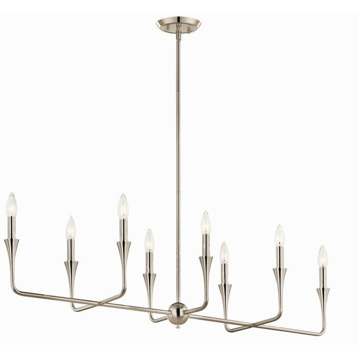 Eight Light Linear Chandelier by Kichler