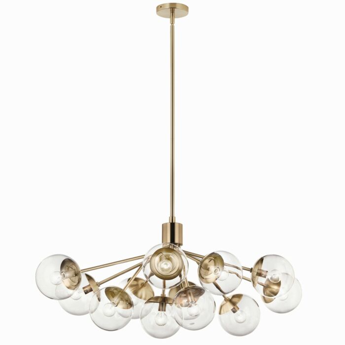 12 Light Linear Chandelier Convertible by Kichler