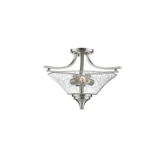 Millennium Lighting Semi Flush Ceiling Mount in Satin Nickel