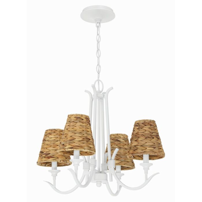 Kokomo 4-Light Chandelier in Matte White