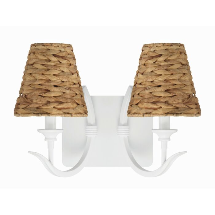 Kokomo 2-Light Wall Sconce in Matte White