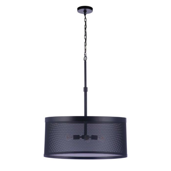 Mesh 4-Light Pendant in Flat Black