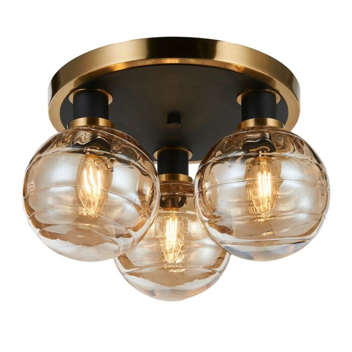 Three Light Semi-Flush Mount