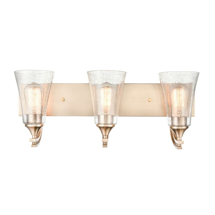 Millennium Natalie 3 Light Bathroom Vanity Light in Modern Gold