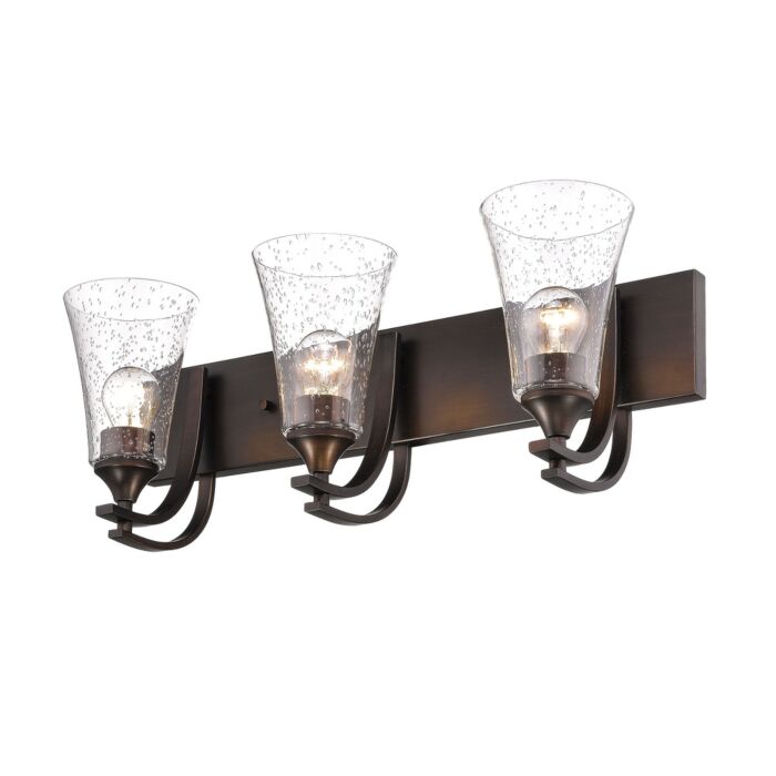 Millennium Lighting Natalie 3 Light Bathroom Vanity Light in Rubbed Bronze