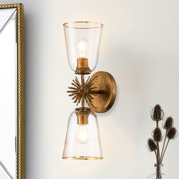 Two Light Wall Sconce
