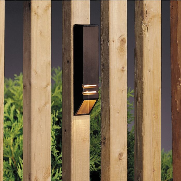 Kichler Landscape 6 Inch 12V Deck Rail in Textured Architectural Bronze