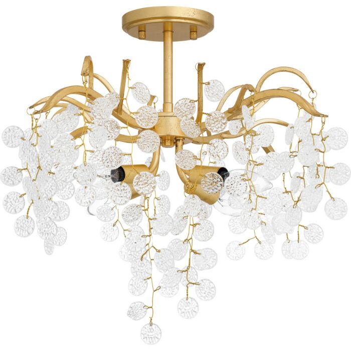 Four Light Semi Flush Mount by Quoizel