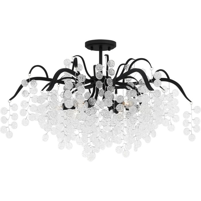 Six Light Semi-Flush Mount by Quoizel